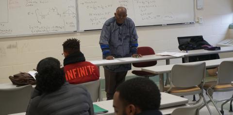 Dr. Efimba in class