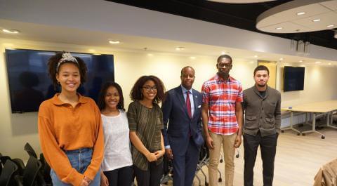HUWEA with President Frederick