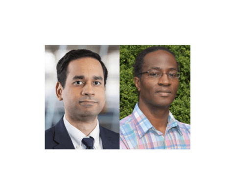 Alumnus Jamel Ali, Ph.D. and Associate Professor Patrick Ymele-Leki, Ph.D.