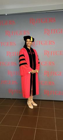 Aprille Ericsson at Rutgers hooding ceremony 