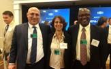 Dr. Arhin at the White House Summit with Dr. Ibrahim Firas (USDOT) and Dr. Mansoureh Jeihani (Morgan State University)
