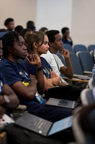 Howard University engineering students