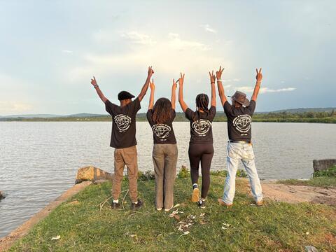 The project team onsite in Kenya