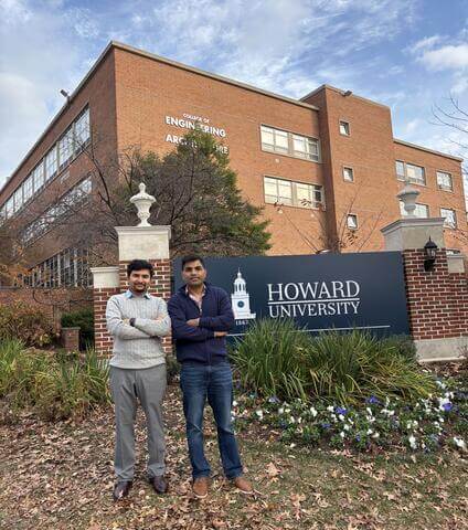Bhattarai with faculty advisor Sharma, who advised Darling as well.
