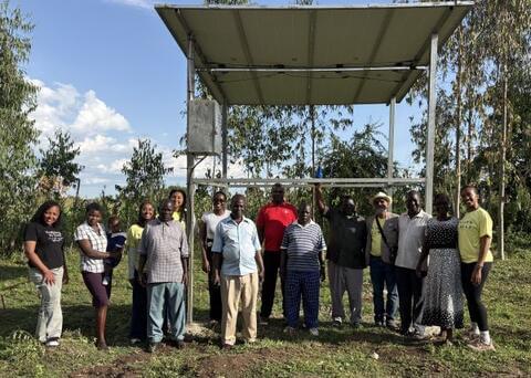 HU-EWB members with Kogwari community in Kenya